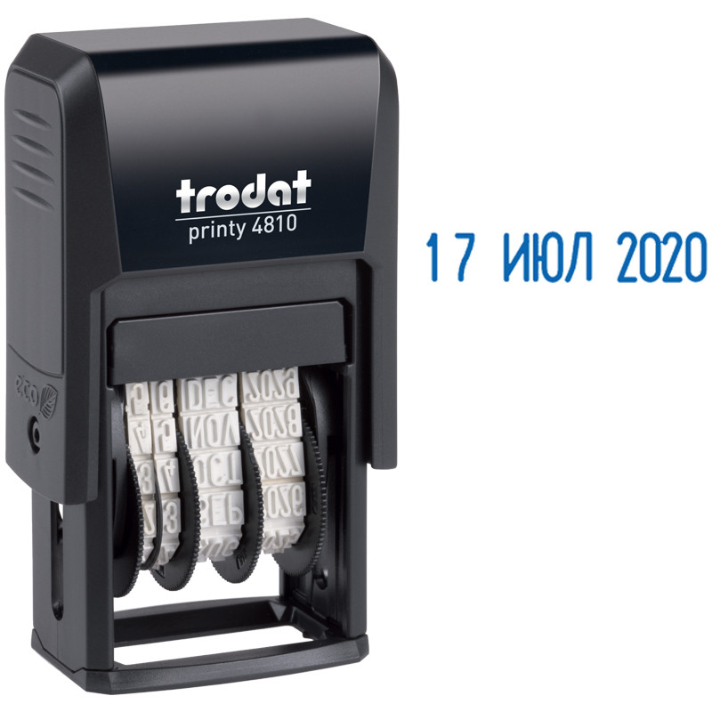 Датер ленточный Trodat, пластик, 1стр., 3,8мм, русский (70621), 075337