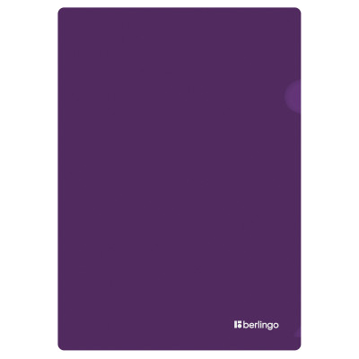 Папка-уголок Berlingo "Soft Touch", А4, 200мкм, софт-тач, фиолетовая, 12 штук, 369448