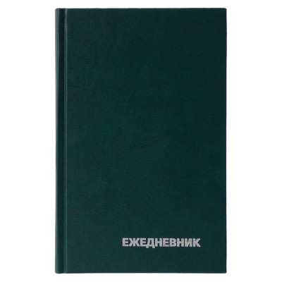 Ежедневник недатированный, А6, 160л., бумвинил, BG, зеленый, 367654