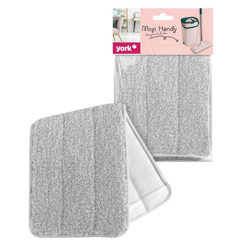 Насадка МОП для швабры York "Handy", микрофибра, плоский МОП, 320*120мм, 319722