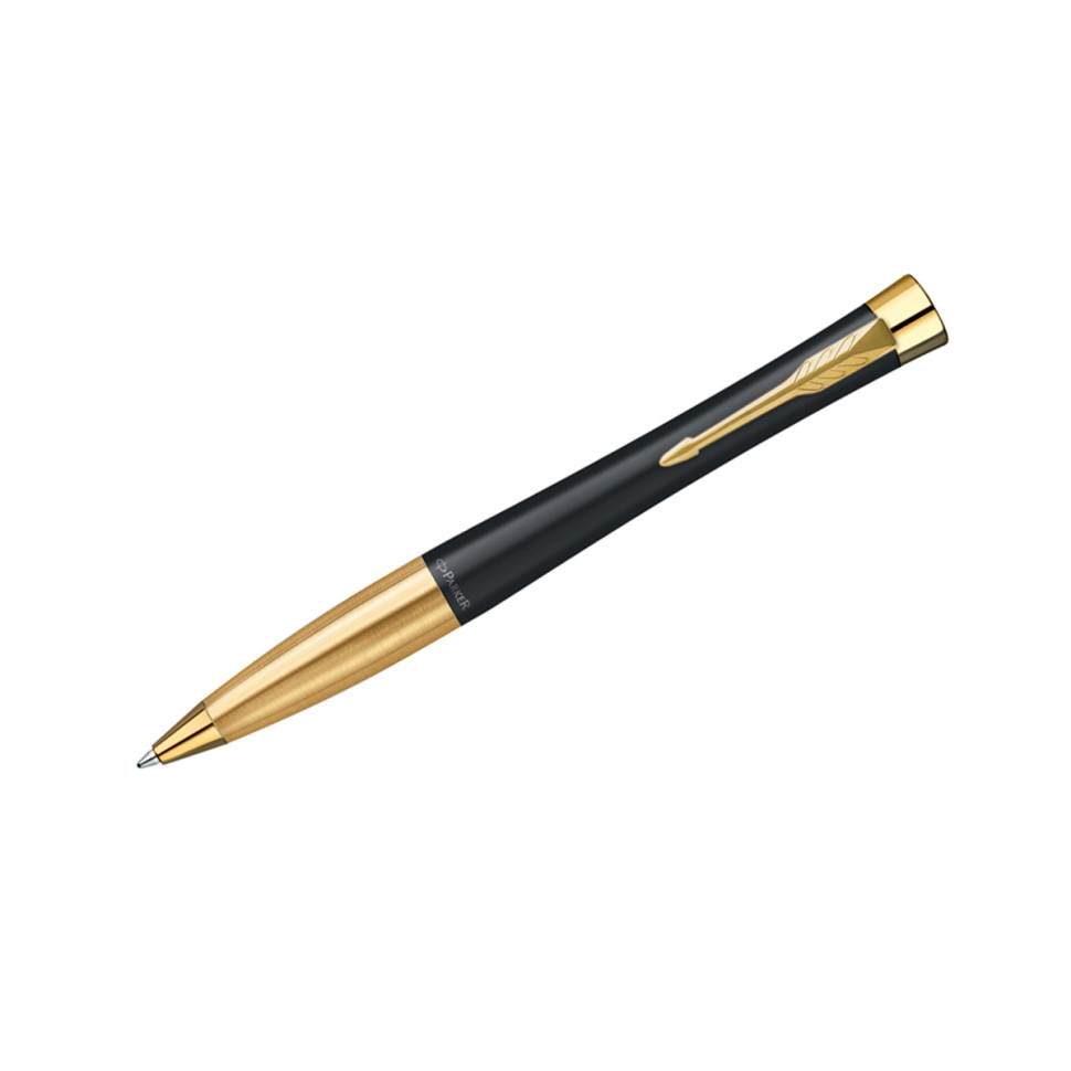 Ручка шариковая Parker "Urban Twist Black GT" синяя, 1,0мм, поворот., подарочная упаковка, 318950