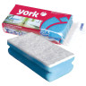 Губка для посуды York, санитарная, поролон с абразивным слоем, 13,5*7*4,3см, 1шт., 260590