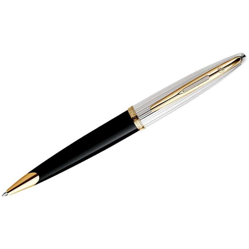 Ручка шариковая Waterman "Carene Black Deluxe GT", синяя, 1,0мм, подарочная упаковка, 180917