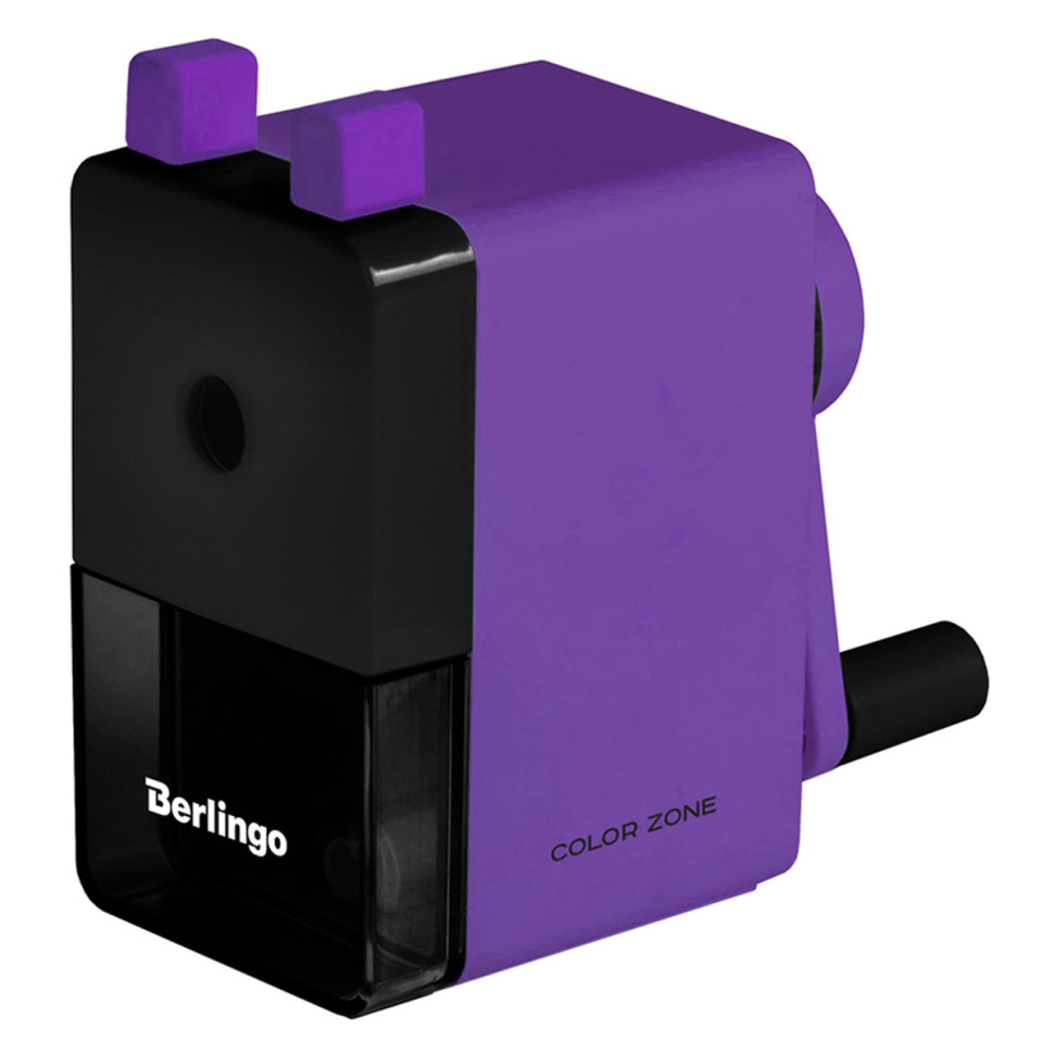 Точилка механическая Berlingo "Color Zone", фиолетовая, пласт. корпус, инд. упак., 326163